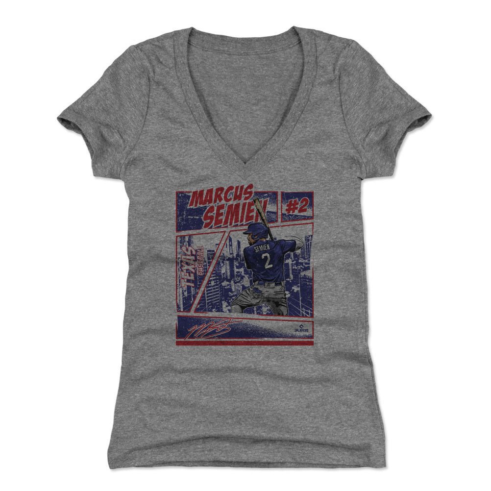 Marcus Semien Women's V-Neck T-Shirt | 500 LEVEL