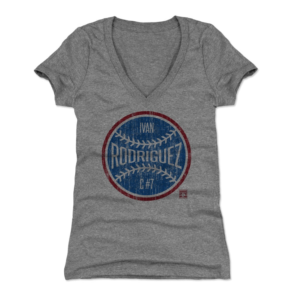 Ivan Rodriguez Women's V-Neck T-Shirt | 500 LEVEL