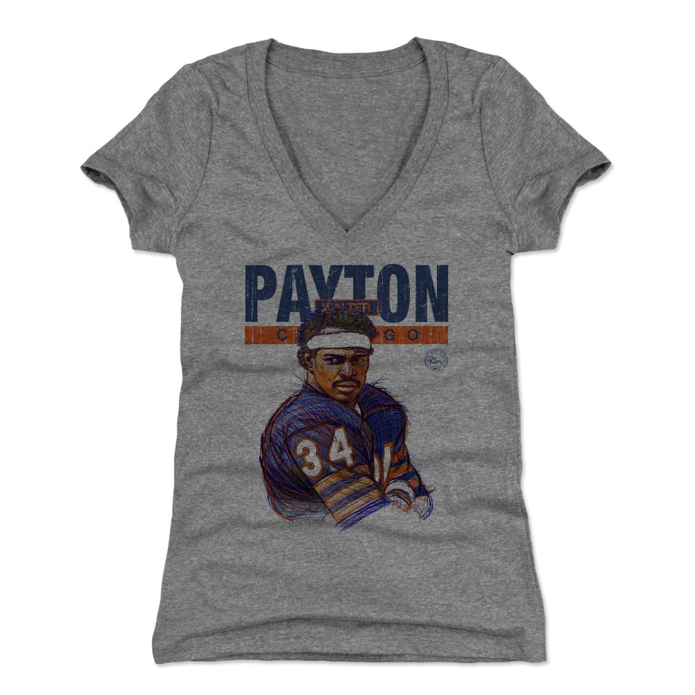 Walter Payton Women's V-Neck T-Shirt | 500 LEVEL
