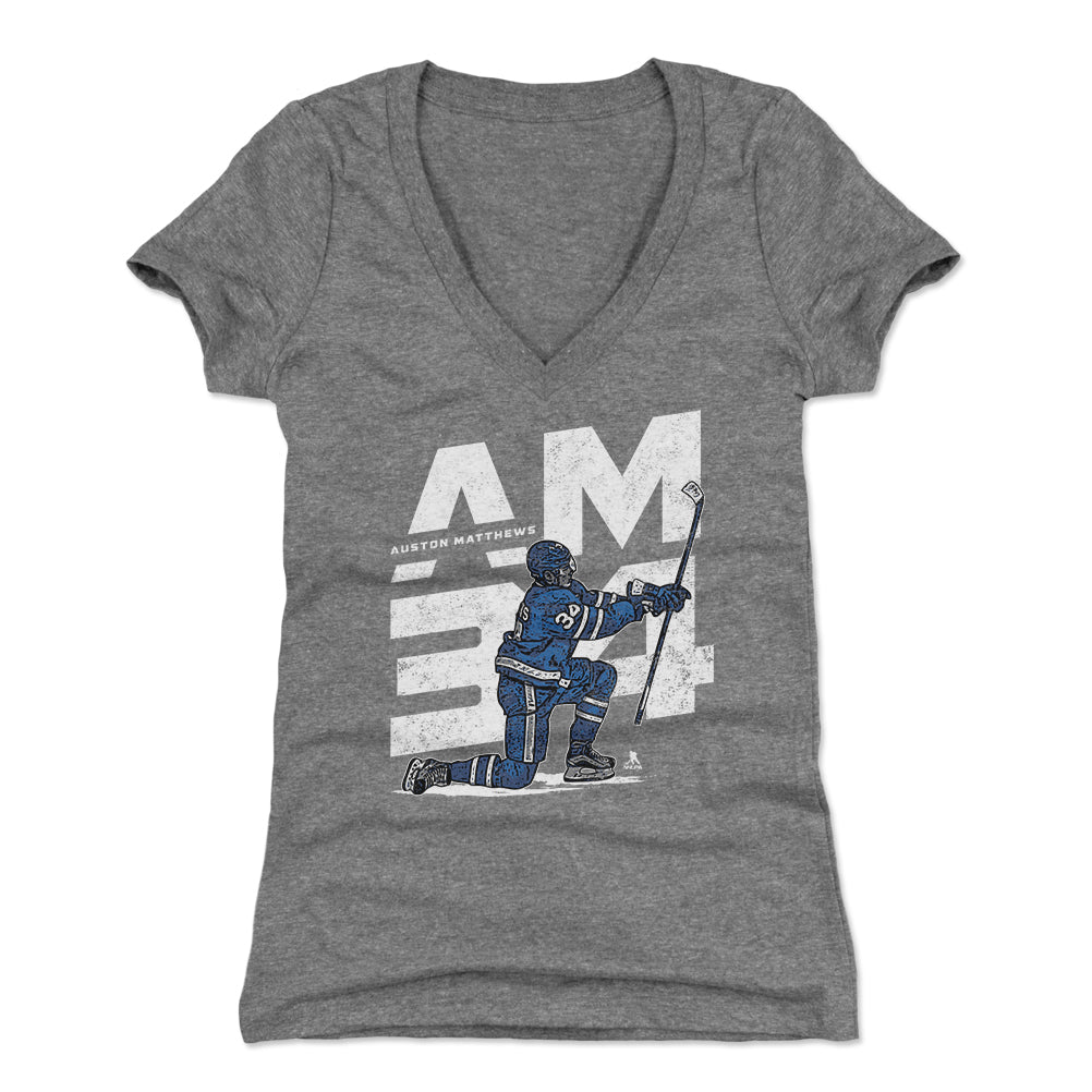 Auston Matthews Women's V-Neck T-Shirt | 500 LEVEL