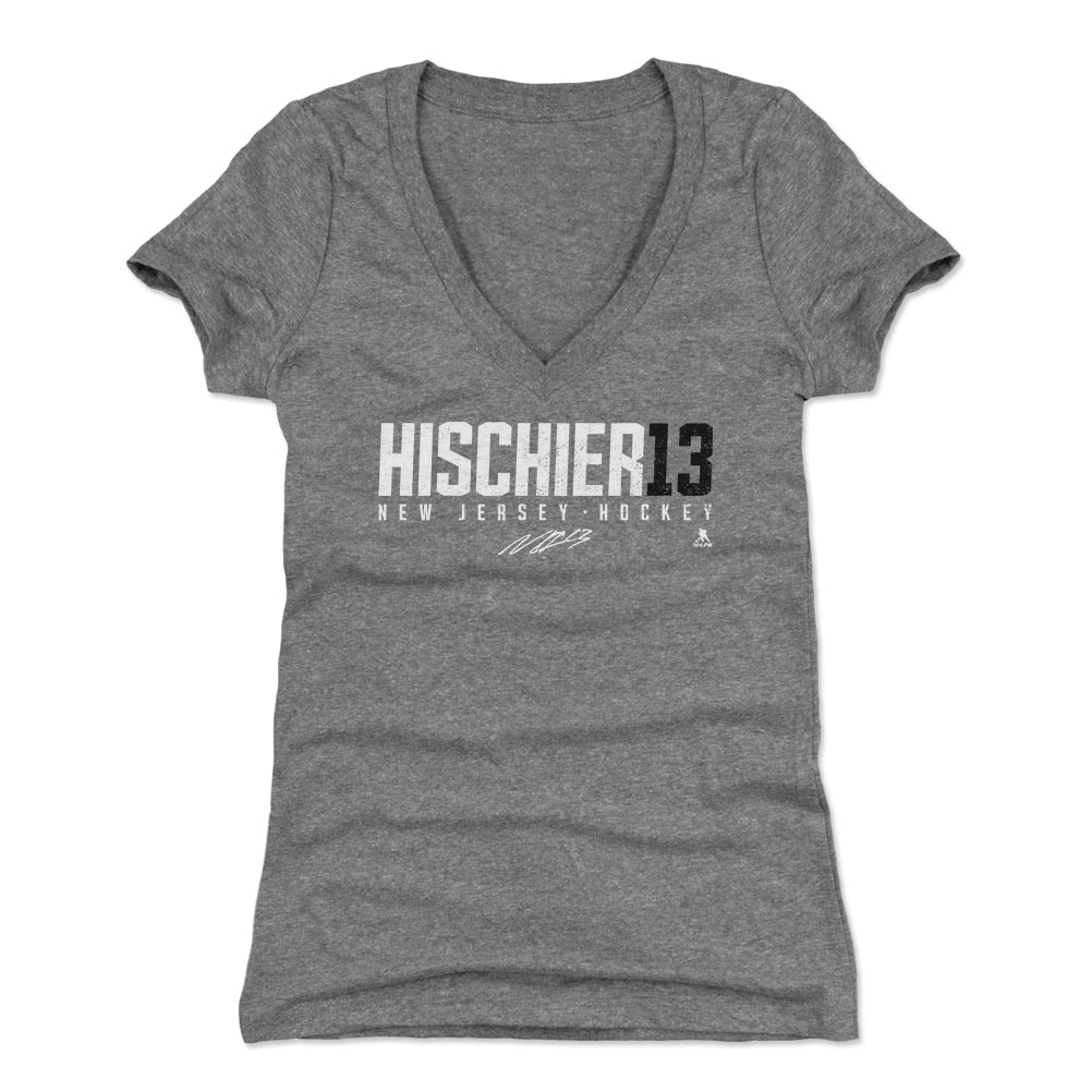 Nico Hischier Women's V-Neck T-Shirt | 500 LEVEL