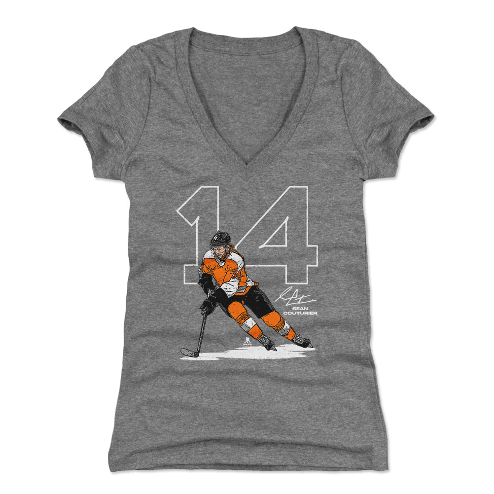 Sean Couturier Women's V-Neck T-Shirt | 500 LEVEL