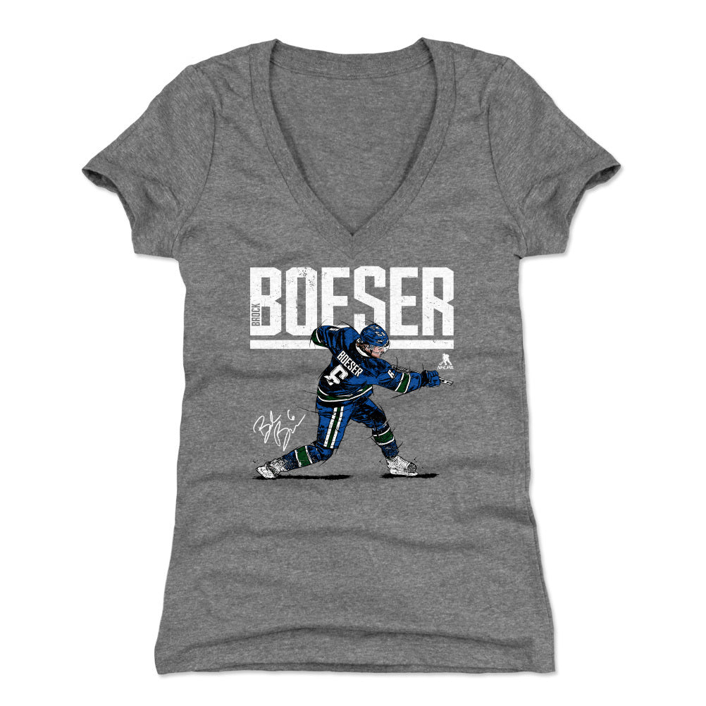 Brock Boeser Women's V-Neck T-Shirt | 500 LEVEL