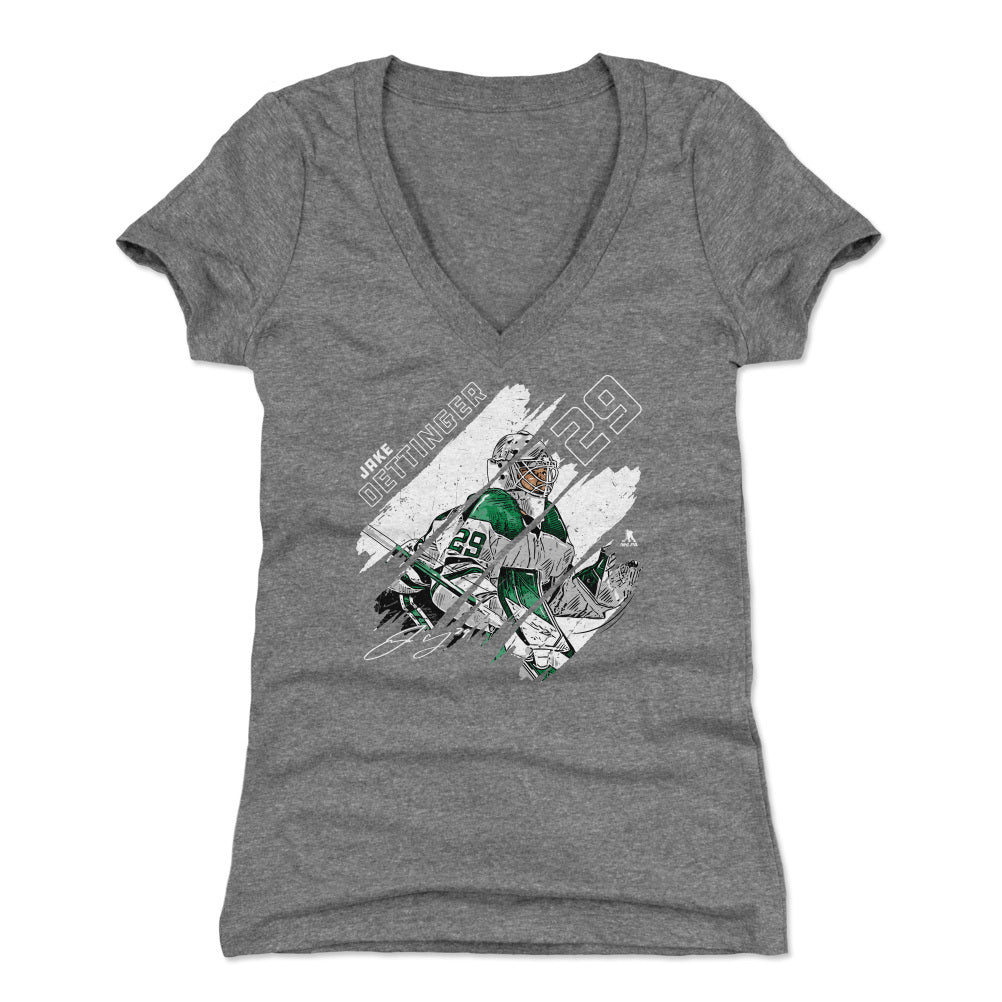 Jake Oettinger Women's V-Neck T-Shirt | 500 LEVEL