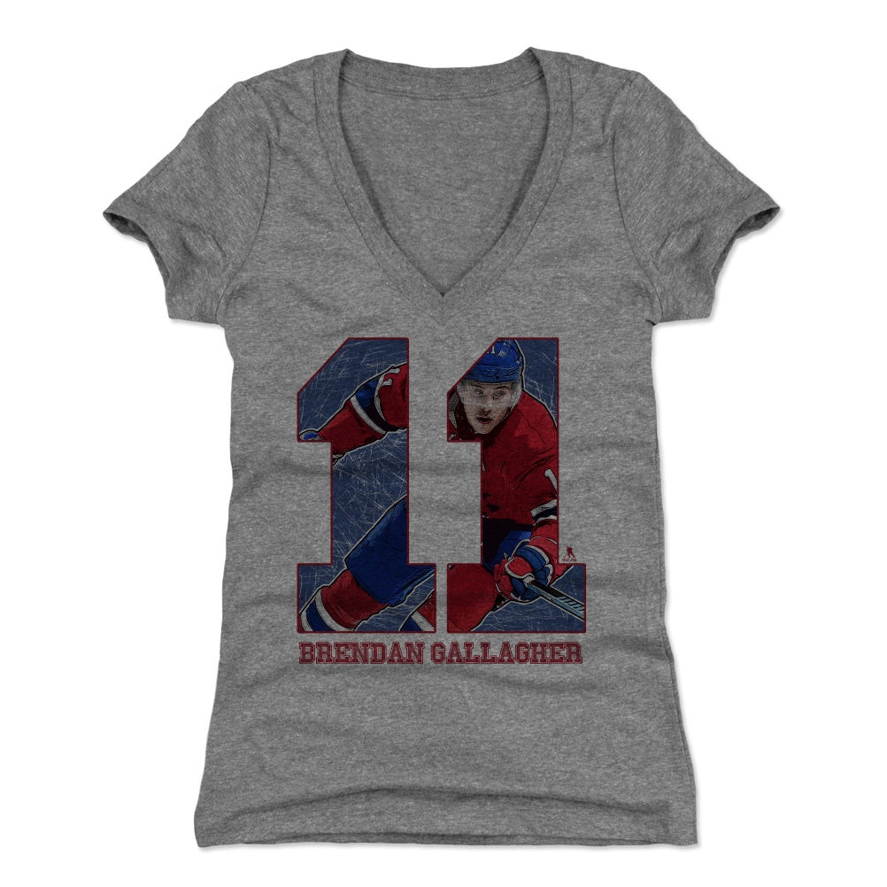 Brendan Gallagher Women's V-Neck T-Shirt | 500 LEVEL