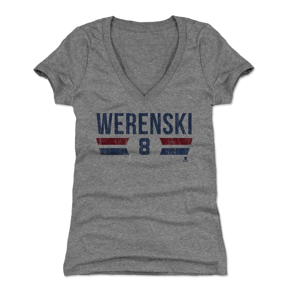 Zach Werenski Women's V-Neck T-Shirt | 500 LEVEL
