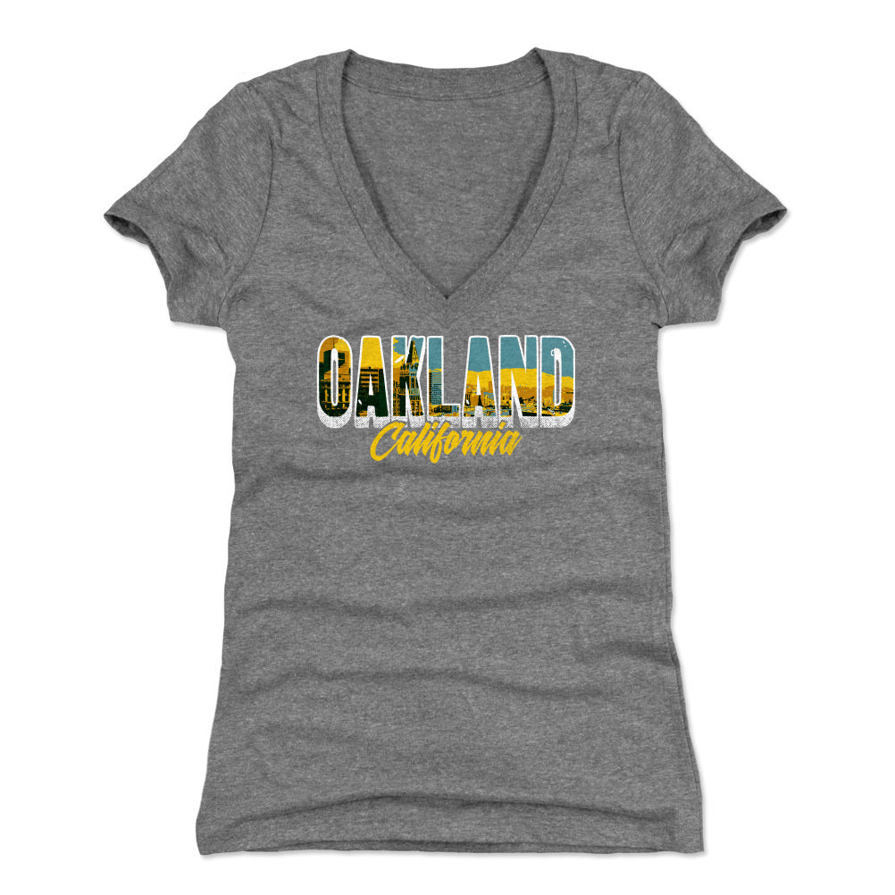 Oakland Women's V-Neck T-Shirt | 500 LEVEL