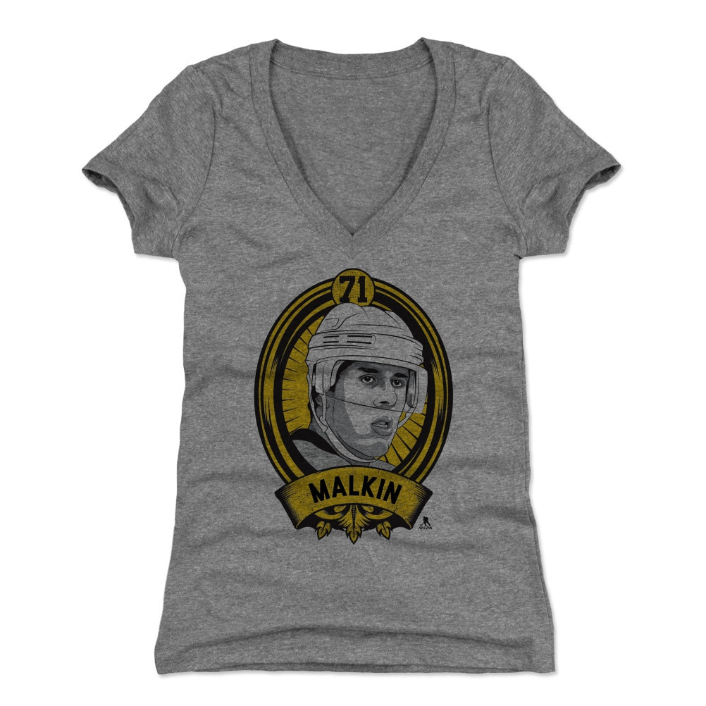 Evgeni Malkin Women's V-Neck T-Shirt | 500 LEVEL
