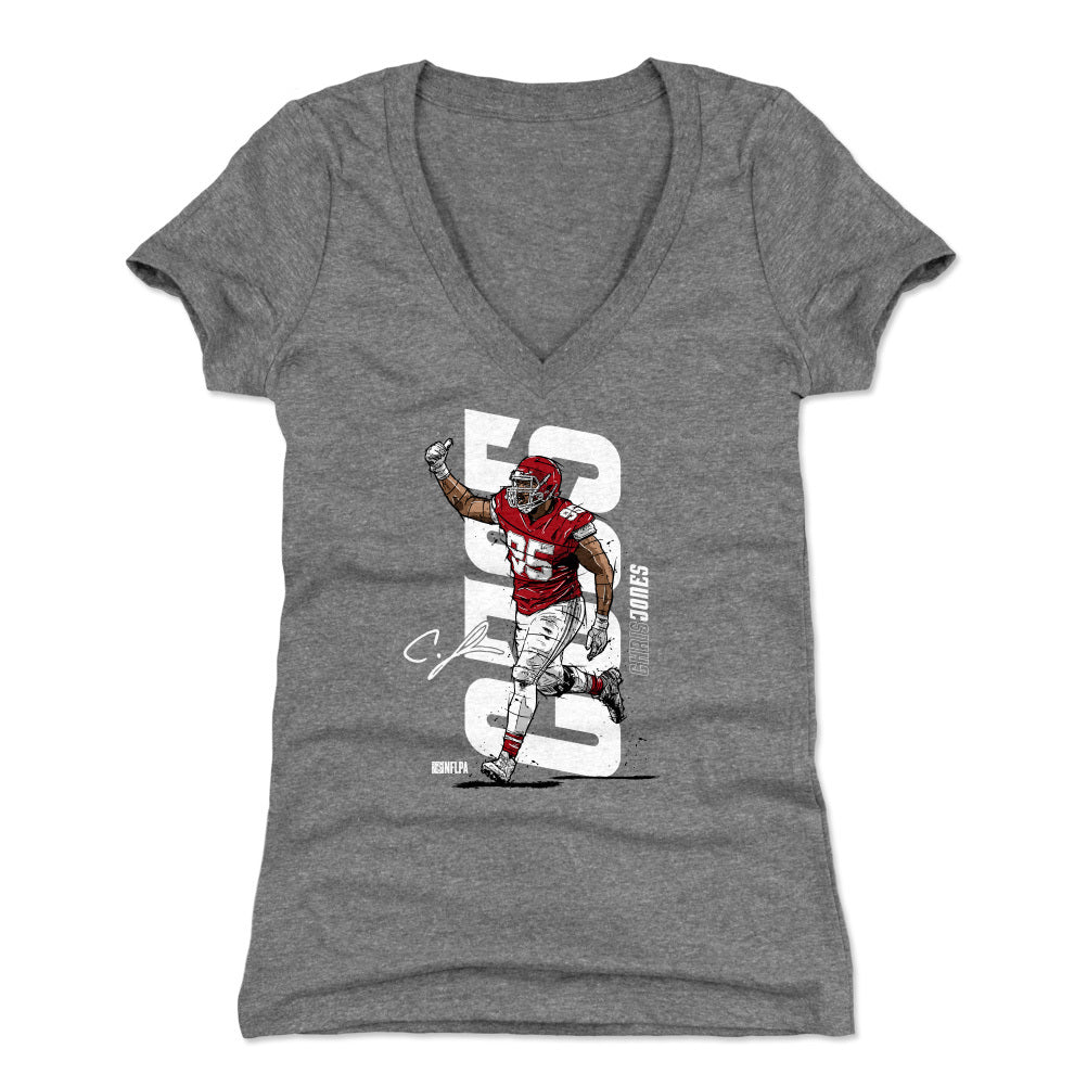 Chris Jones Women's V-Neck T-Shirt | 500 LEVEL