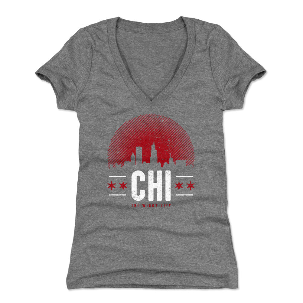 Chicago Women's V-Neck T-Shirt | 500 LEVEL