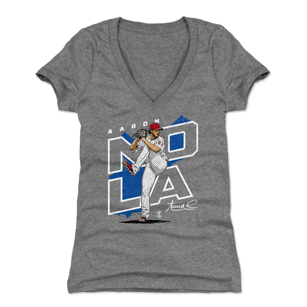 Aaron Nola Women's V-Neck T-Shirt | 500 LEVEL