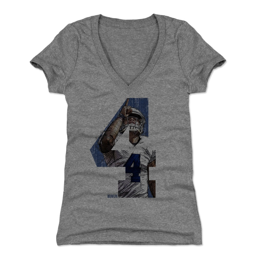 Dak Prescott Women's V-Neck T-Shirt | 500 LEVEL