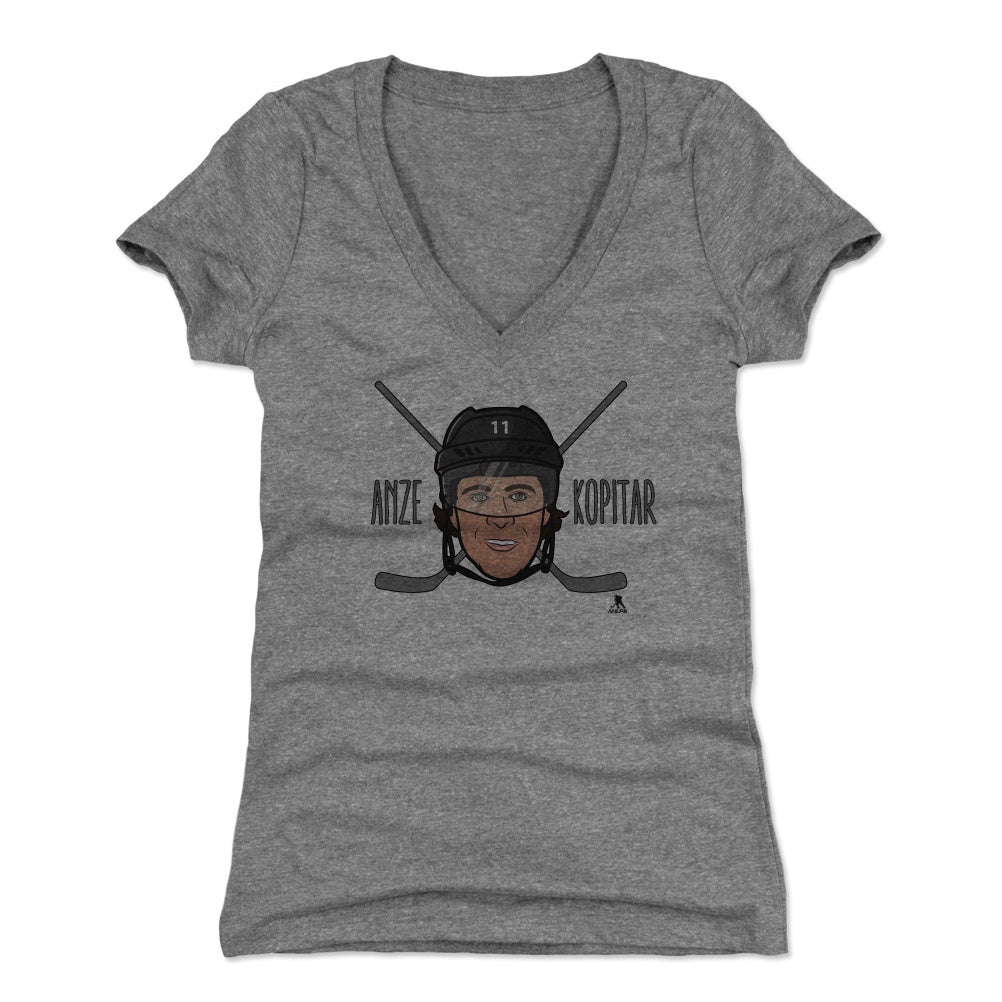 Anze Kopitar Women's V-Neck T-Shirt | 500 LEVEL