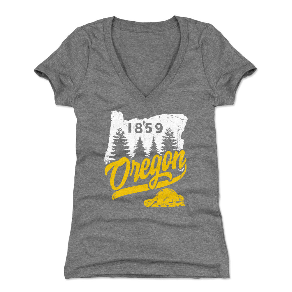 Oregon Women's V-Neck T-Shirt | 500 LEVEL