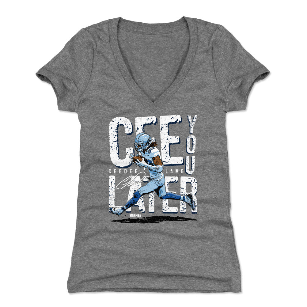 CeeDee Lamb Women's V-Neck T-Shirt | 500 LEVEL