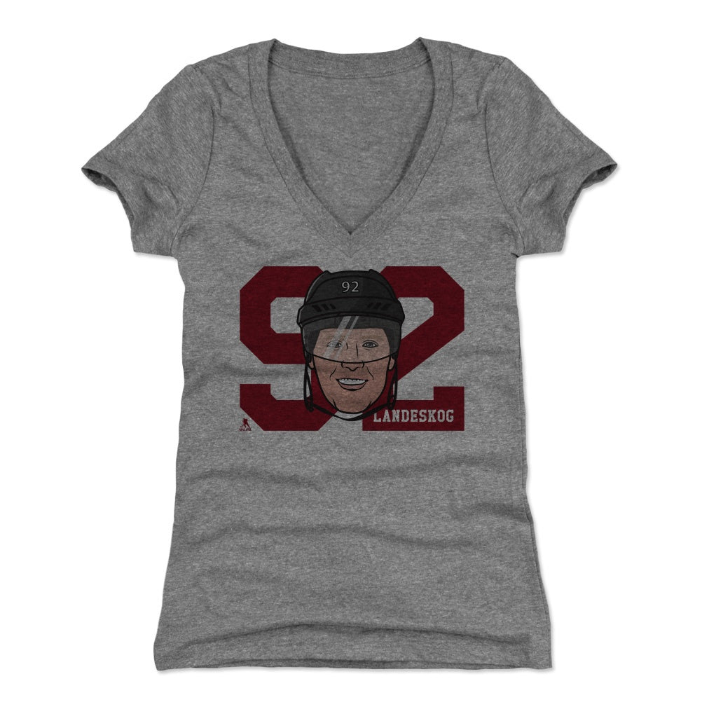 Gabriel Landeskog Women's V-Neck T-Shirt | 500 LEVEL