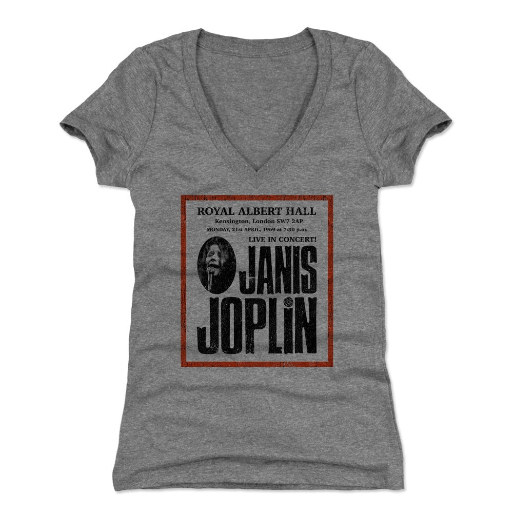 Janis Joplin Women's V-Neck T-Shirt | 500 LEVEL