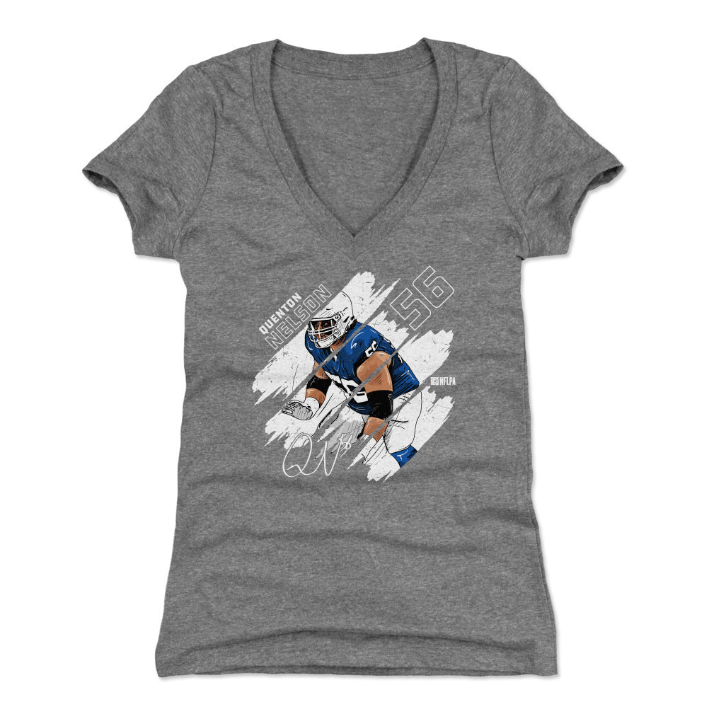 Quenton Nelson Women's V-Neck T-Shirt | 500 LEVEL