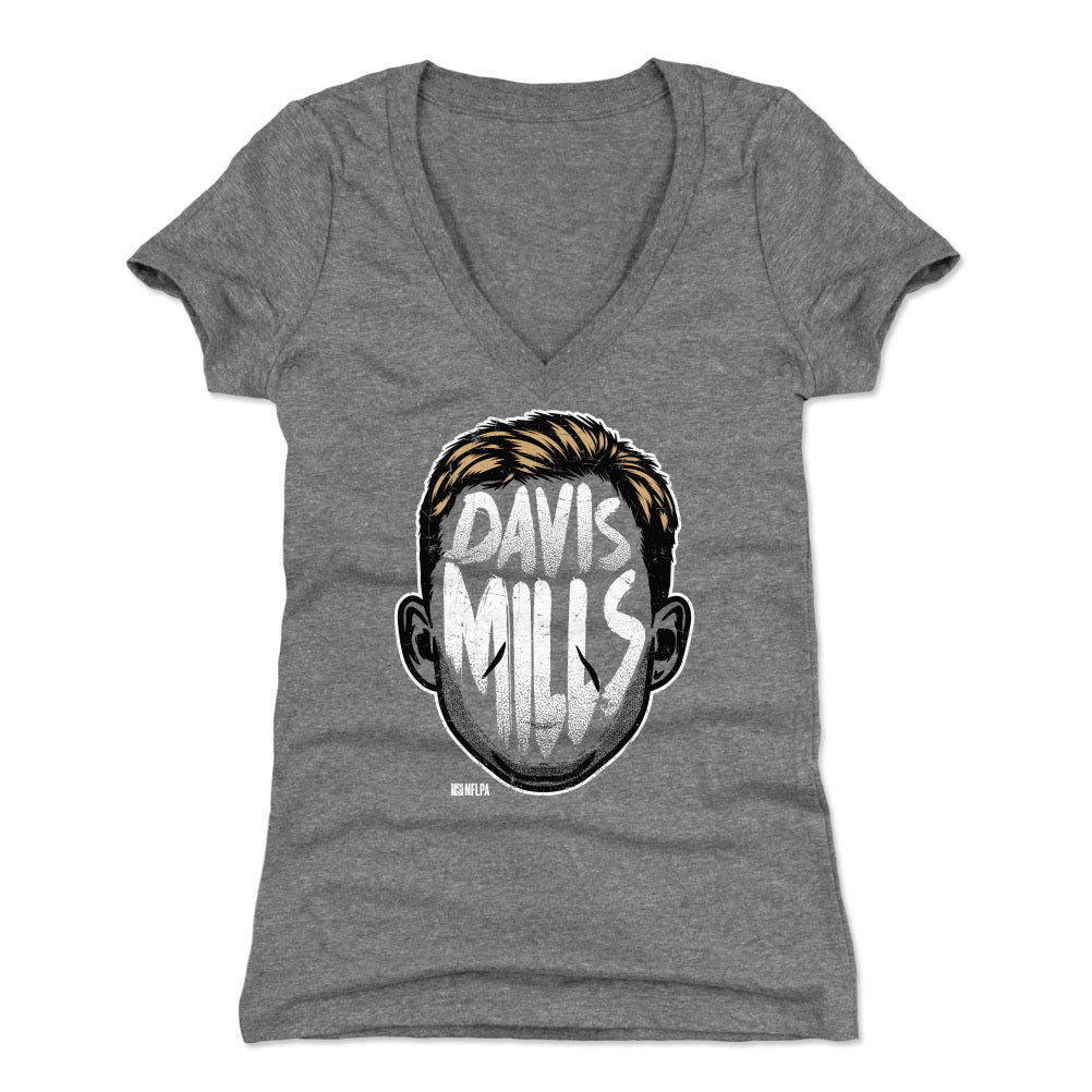 Davis Mills Women's V-Neck T-Shirt | 500 LEVEL