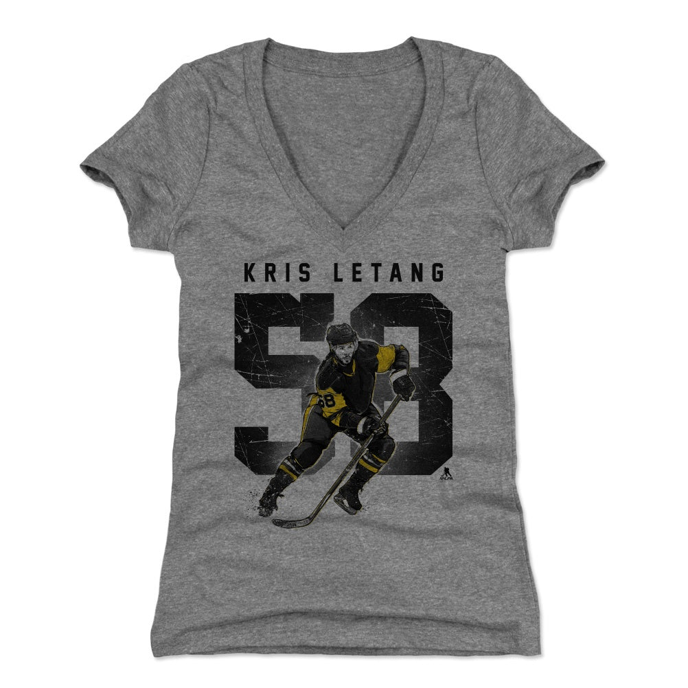 Kris Letang Women's V-Neck T-Shirt | 500 LEVEL