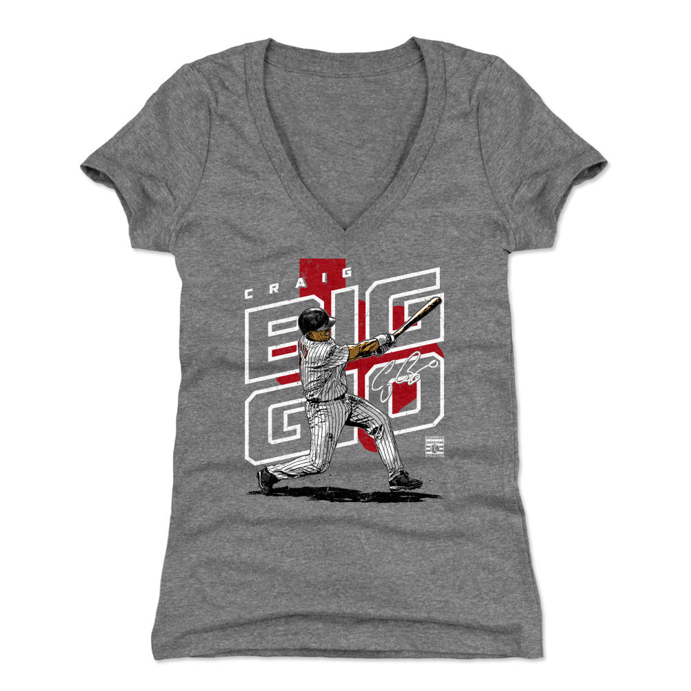 Craig Biggio Women's V-Neck T-Shirt | 500 LEVEL