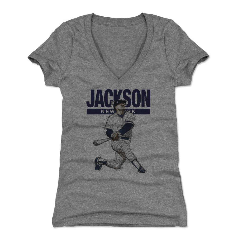 Reggie Jackson Women's V-Neck T-Shirt | 500 LEVEL