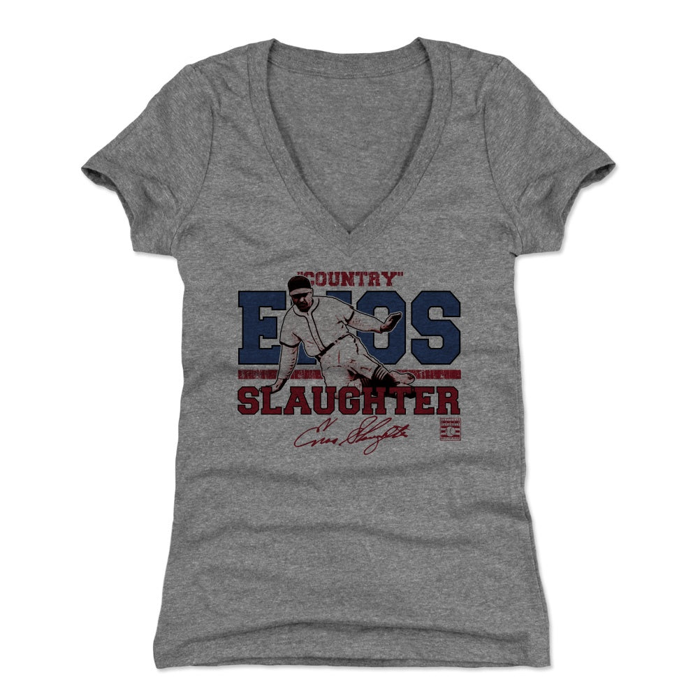 Enos Slaughter Women's V-Neck T-Shirt | 500 LEVEL