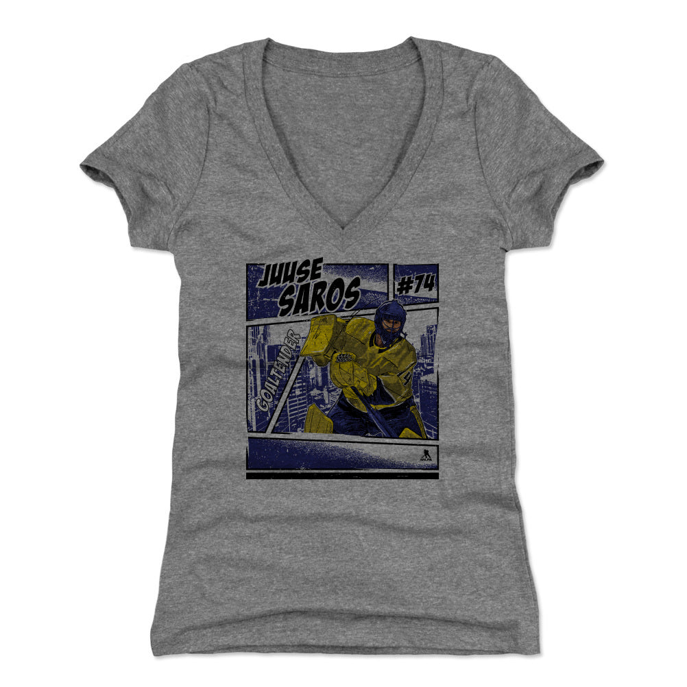 Juuse Saros Women's V-Neck T-Shirt | 500 LEVEL
