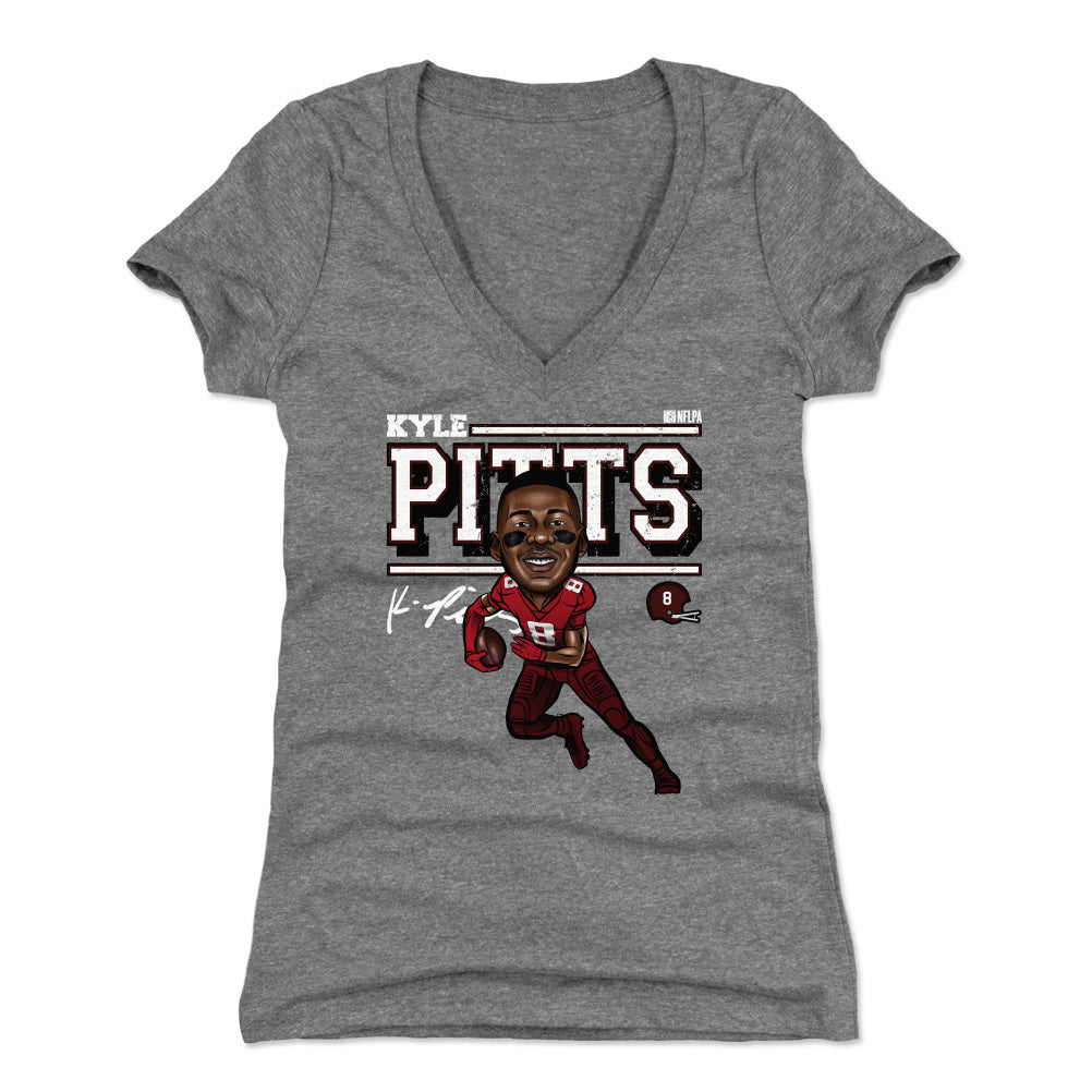 Kyle Pitts Women's V-Neck T-Shirt | 500 LEVEL