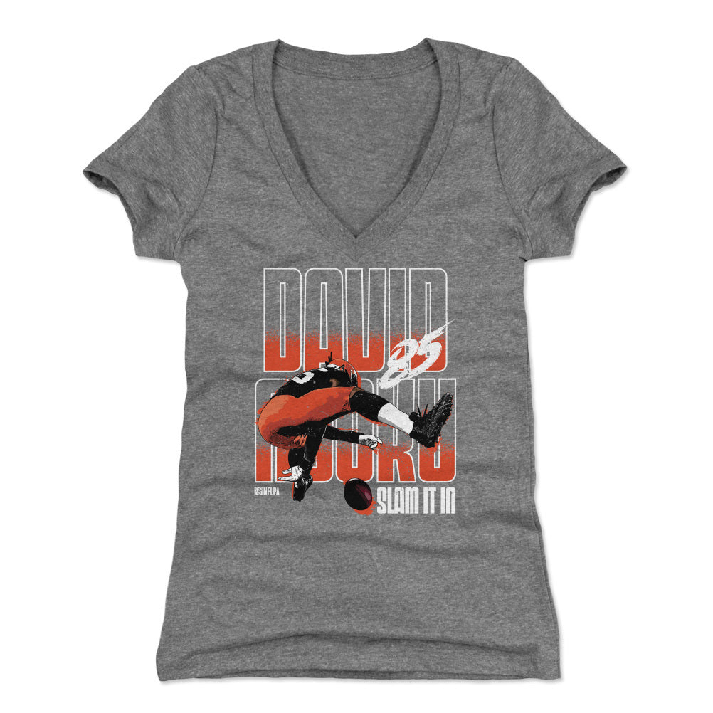 David Njoku Women's V-Neck T-Shirt | 500 LEVEL