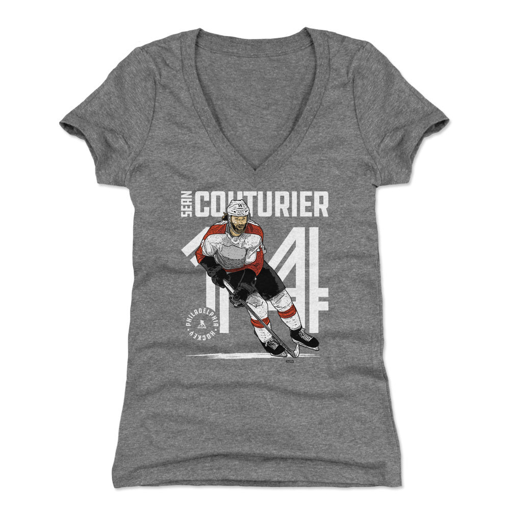 Sean Couturier Women's V-Neck T-Shirt | 500 LEVEL