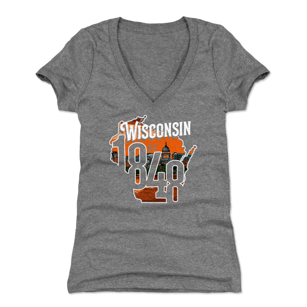Wisconsin Women's V-Neck T-Shirt | 500 LEVEL