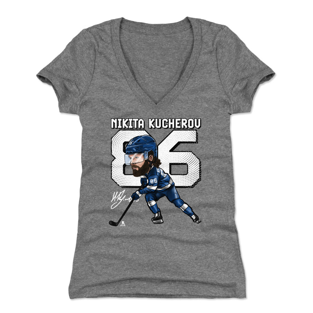Nikita Kucherov Women's V-Neck T-Shirt | 500 LEVEL