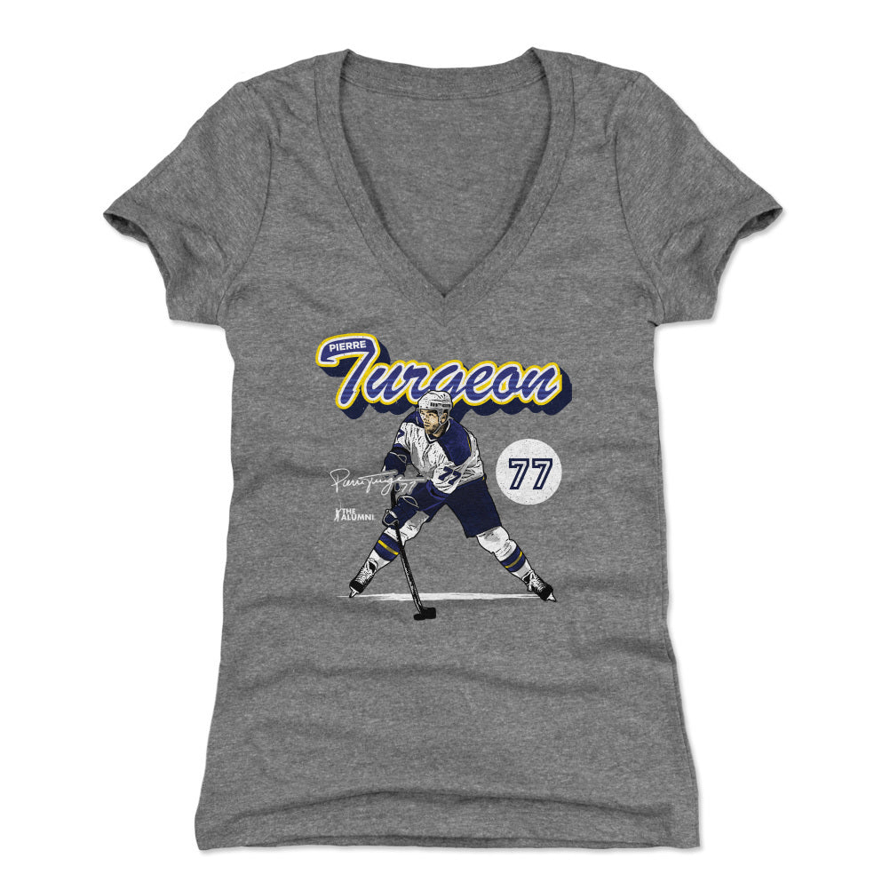 Pierre Turgeon Women's V-Neck T-Shirt | 500 LEVEL