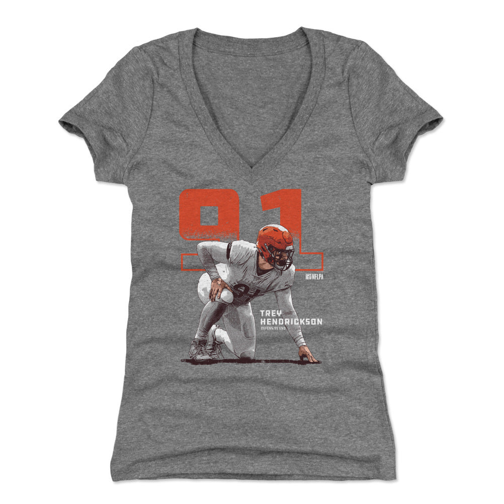 Trey Hendrickson Women's V-Neck T-Shirt | 500 LEVEL