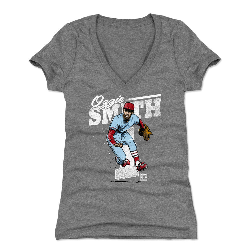 Ozzie Smith Women's V-Neck T-Shirt | 500 LEVEL