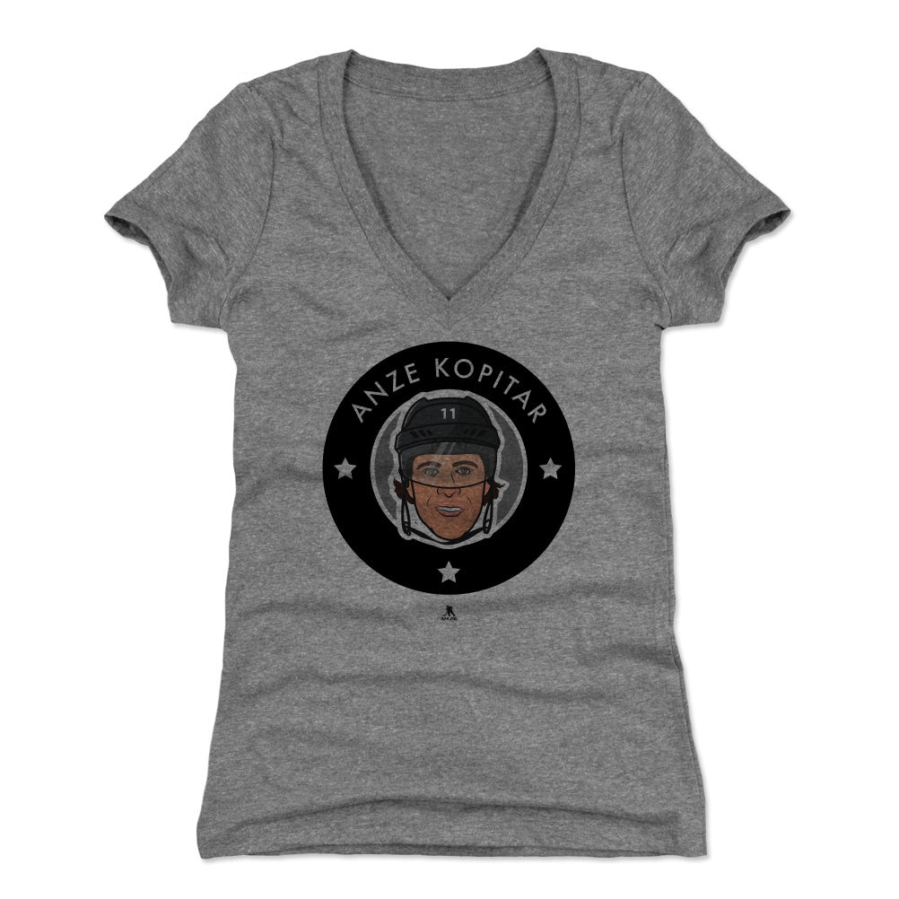 Anze Kopitar Women's V-Neck T-Shirt | 500 LEVEL