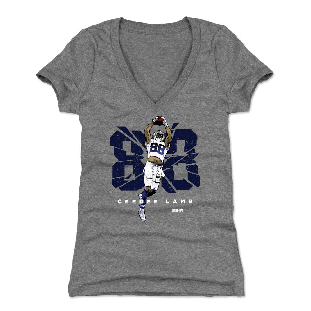 CeeDee Lamb Women's V-Neck T-Shirt | 500 LEVEL