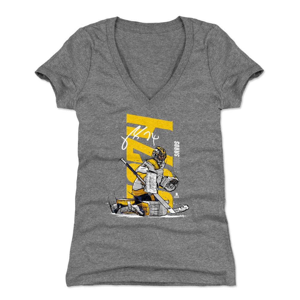 Juuse Saros Women's V-Neck T-Shirt | 500 LEVEL