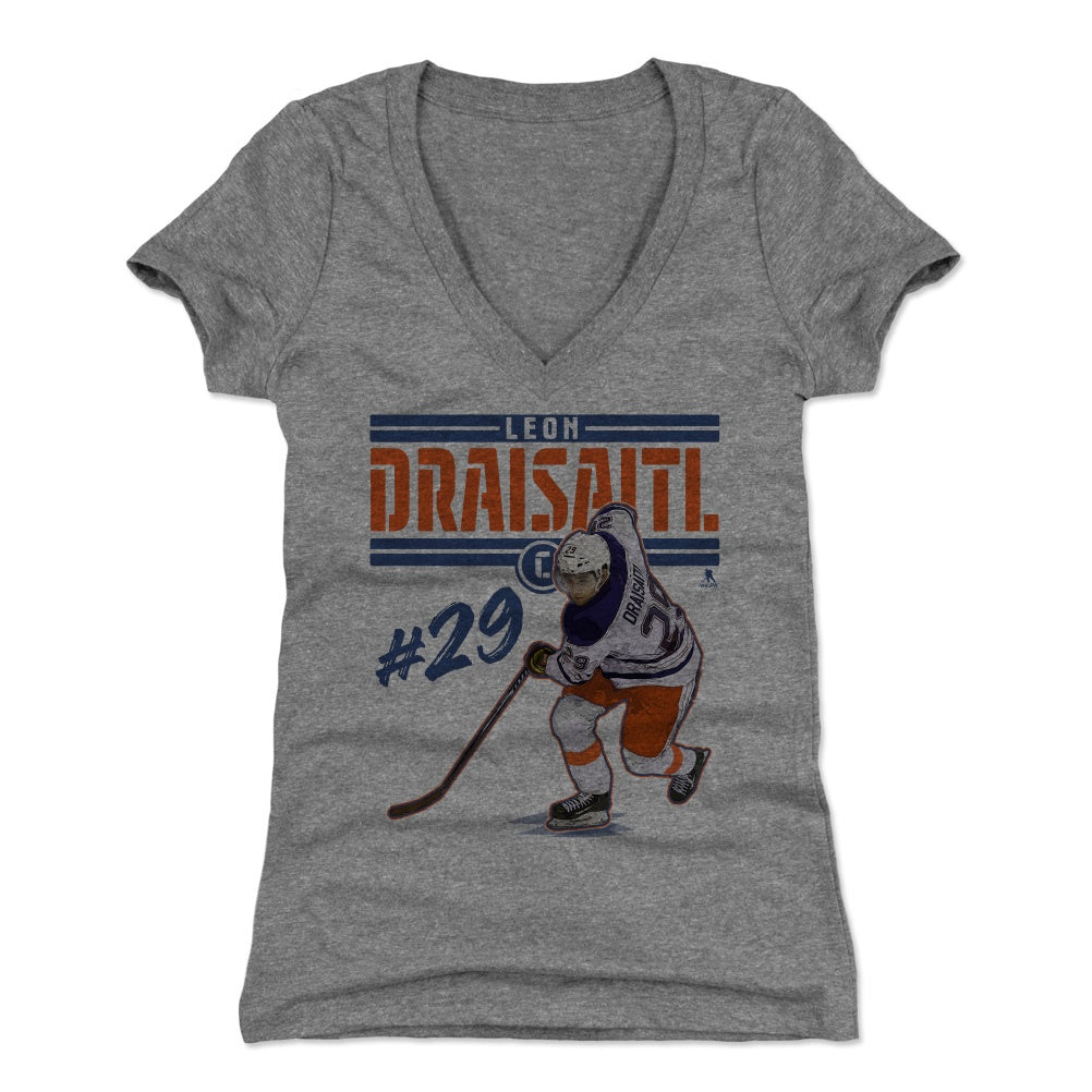 Leon Draisaitl Women's V-Neck T-Shirt | 500 LEVEL