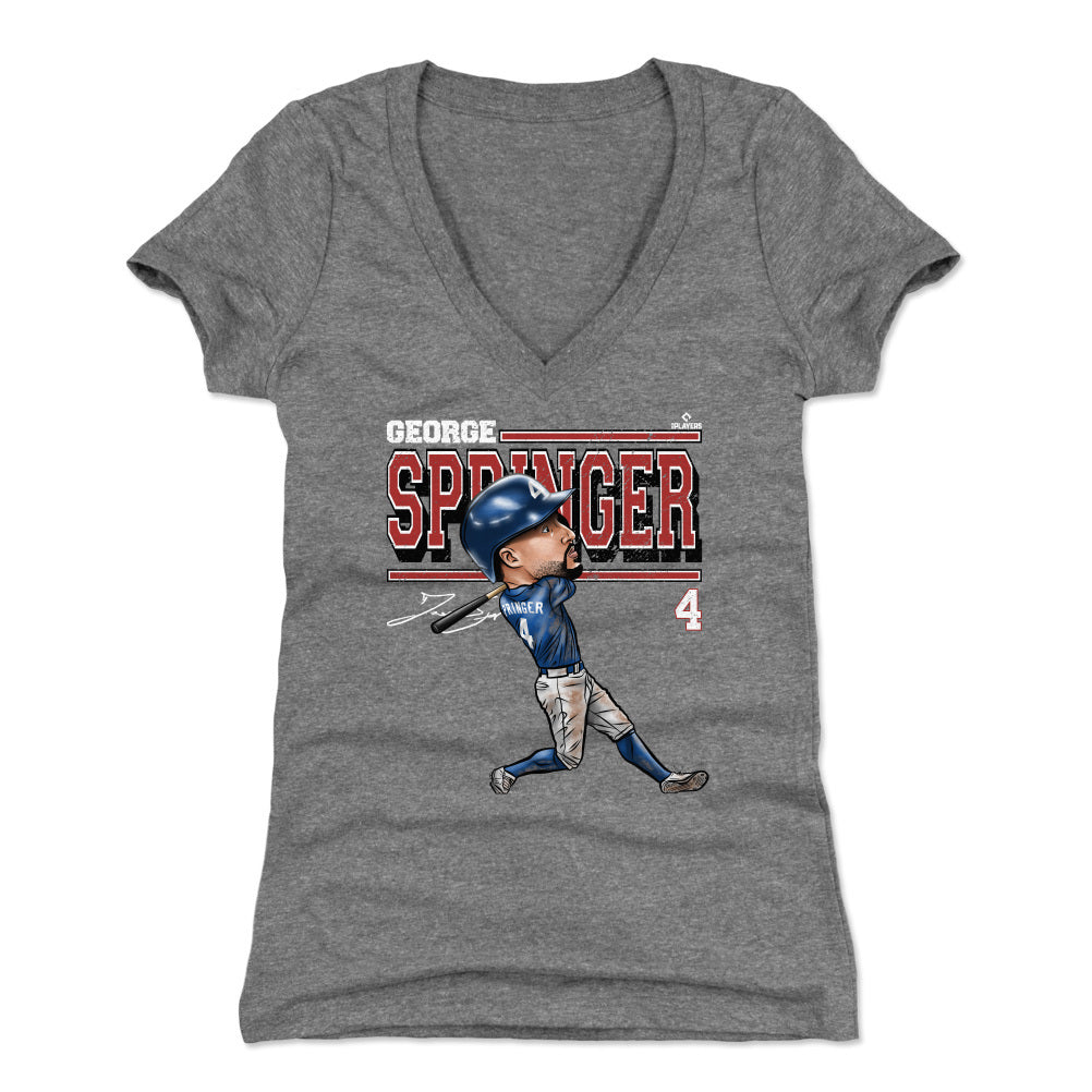 George Springer Women's V-Neck T-Shirt | 500 LEVEL