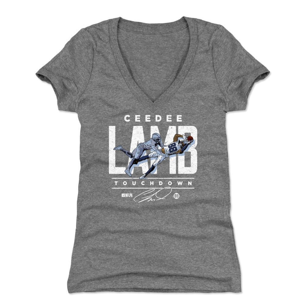 CeeDee Lamb Women's V-Neck T-Shirt | 500 LEVEL
