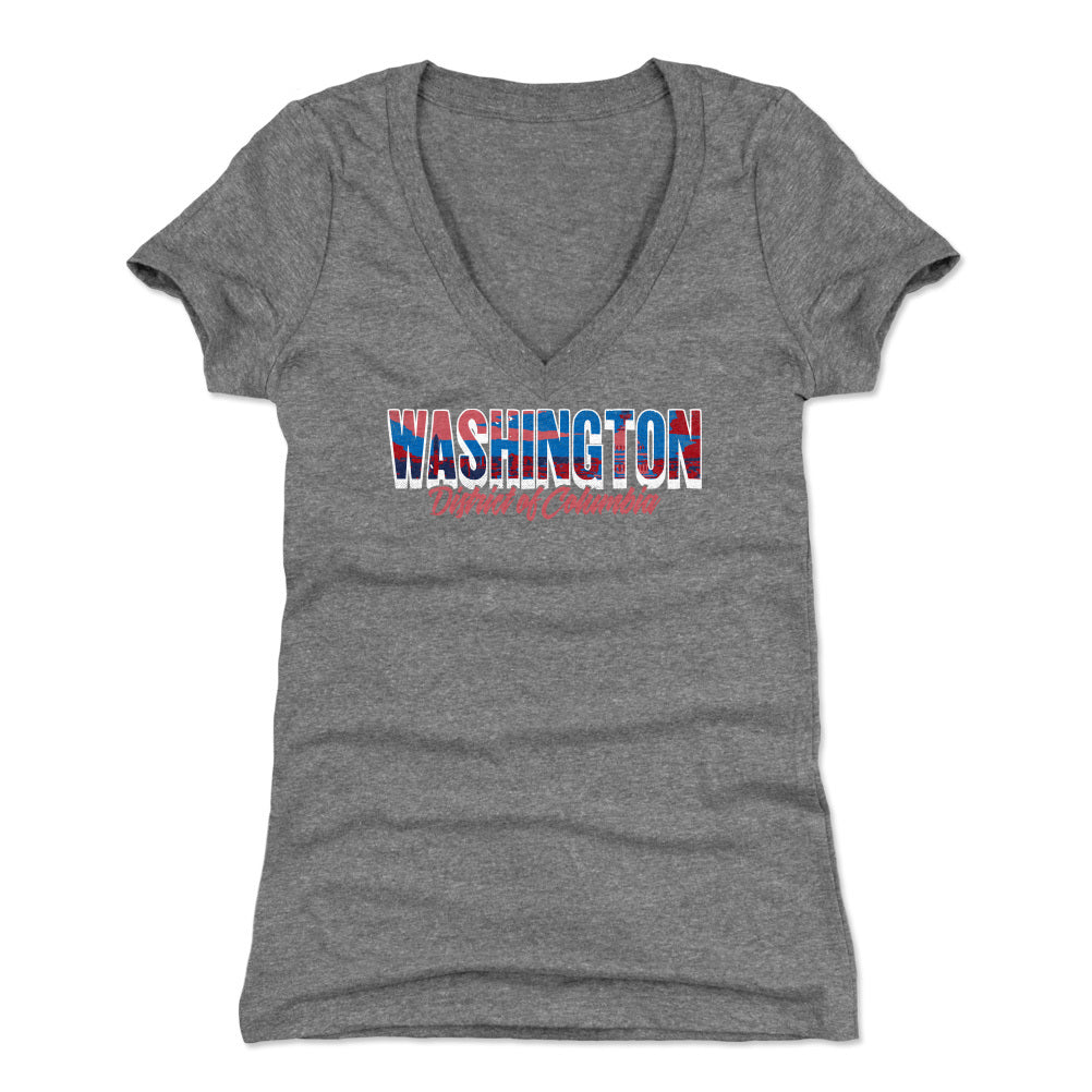 Washington D.C. Women's V-Neck T-Shirt | 500 LEVEL