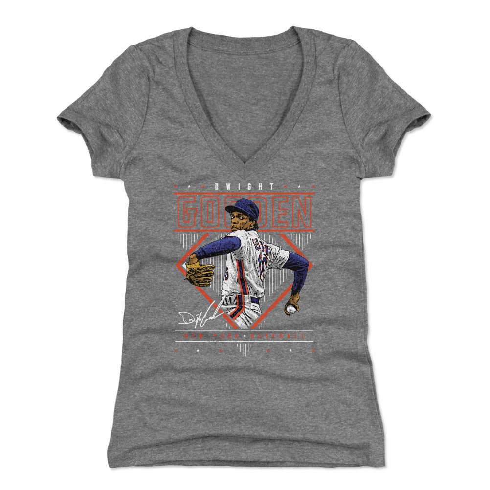 Dwight Gooden Women's V-Neck T-Shirt | 500 LEVEL