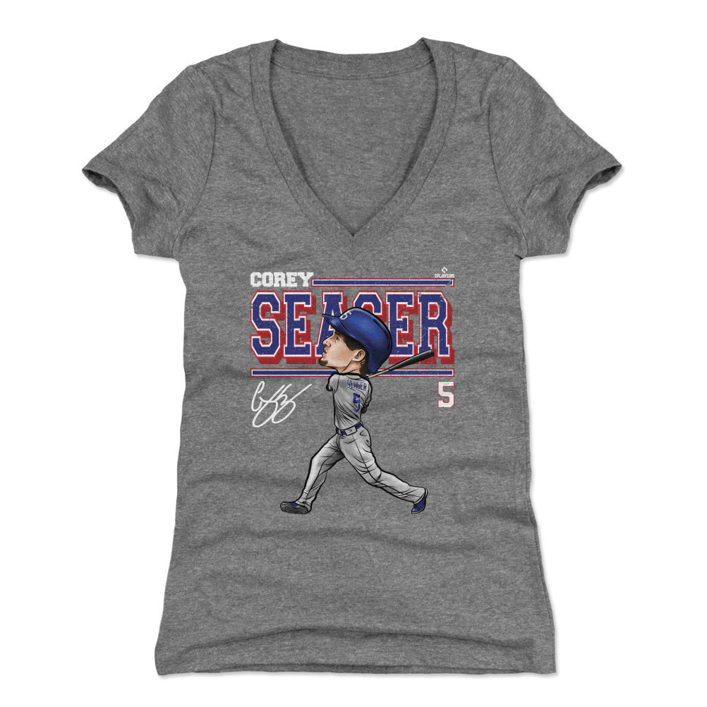 Corey Seager Women's V-Neck T-Shirt | 500 LEVEL