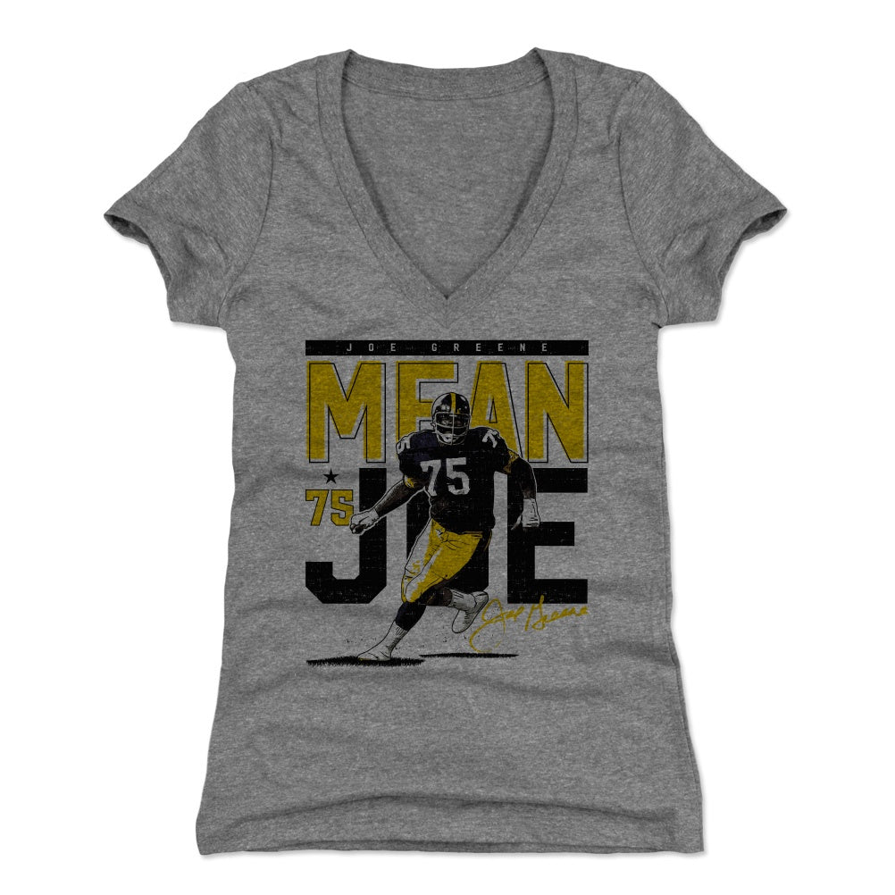 Mean Joe Greene Women's V-Neck T-Shirt | 500 LEVEL