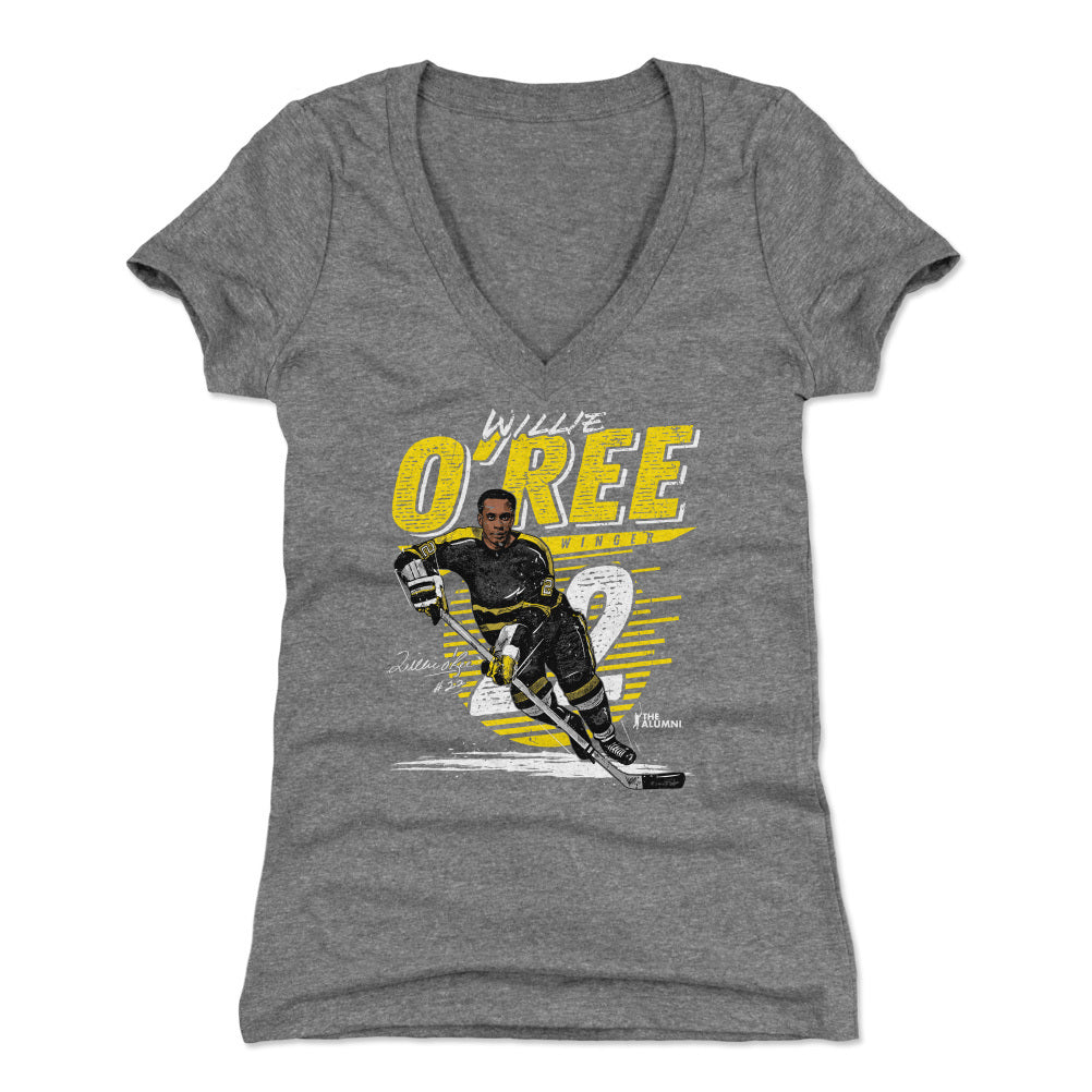 Willie O'Ree Women's V-Neck T-Shirt | 500 LEVEL