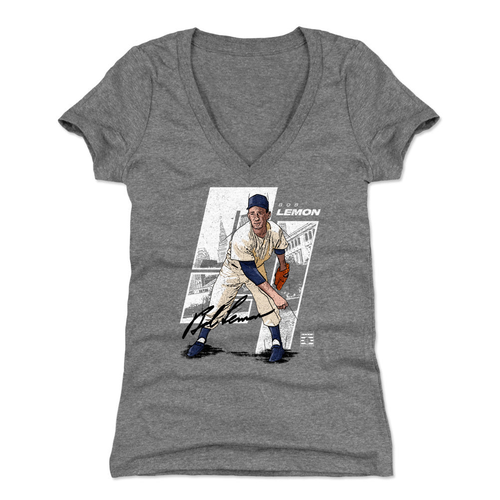 Bob Lemon Women's V-Neck T-Shirt | 500 LEVEL