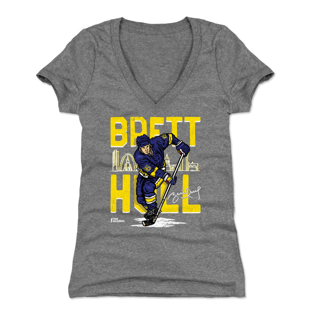 Brett Hull Women's V-Neck T-Shirt | 500 LEVEL