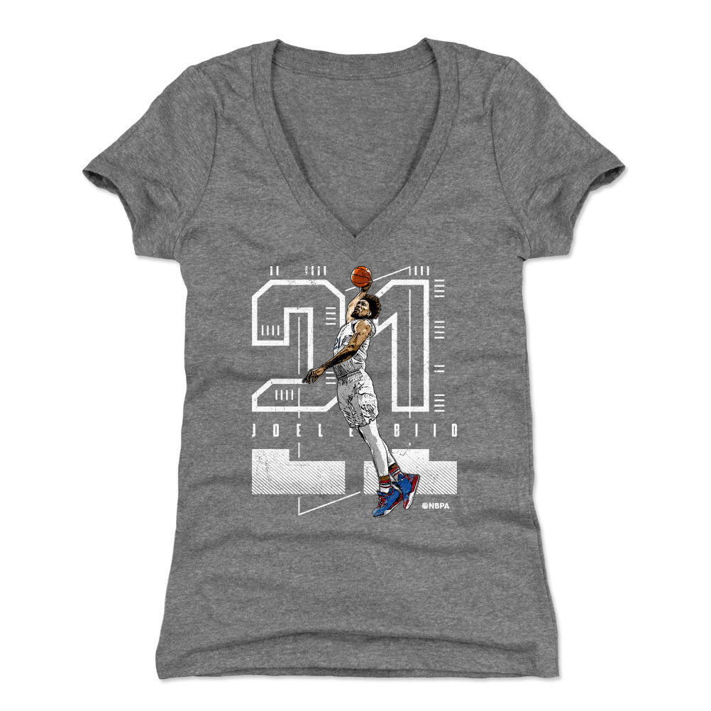 Joel Embiid Women's V-Neck T-Shirt | 500 LEVEL